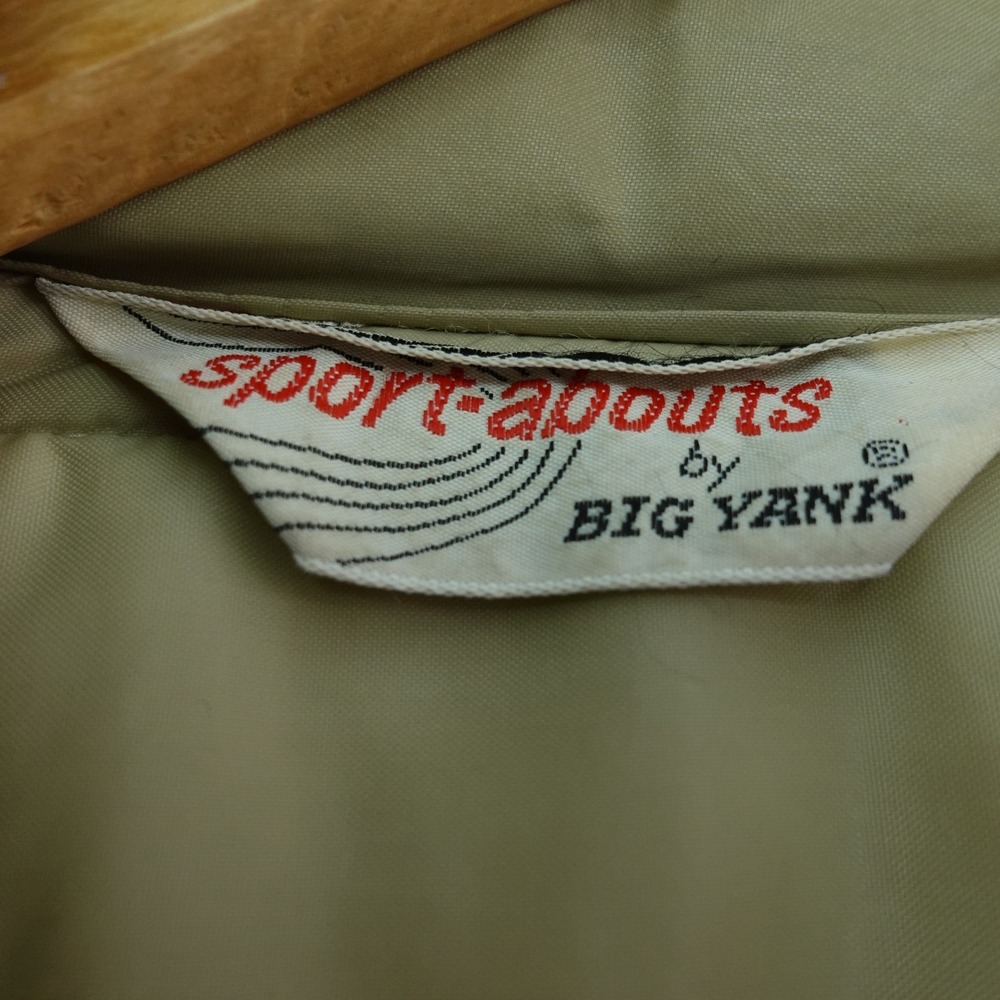 Vintage 70s Big Yank Sport Abouts Vest Mens L Snap Button‎ Padded Quilted Jacket - Picture 3 of 6